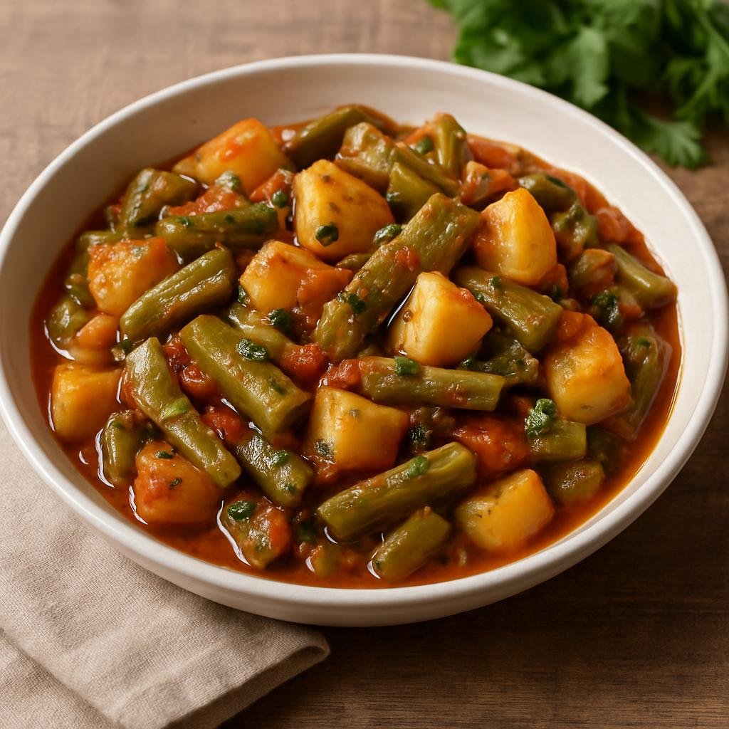 Side Dish: Mexico – Hidalgo, Central Mexico – Nopalitos con Papas (Cactus Pads with Potatoes) recipe