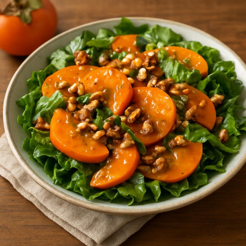 Salad: United States – Indiana – Indiana Persimmon Salad recipe