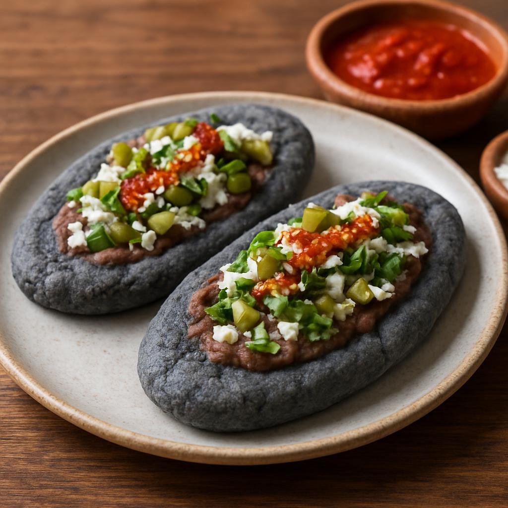 Appetizer: Mexico – Mexico City, Central Mexico – Tlacoyos (Stuffed Masa Patties) recipe