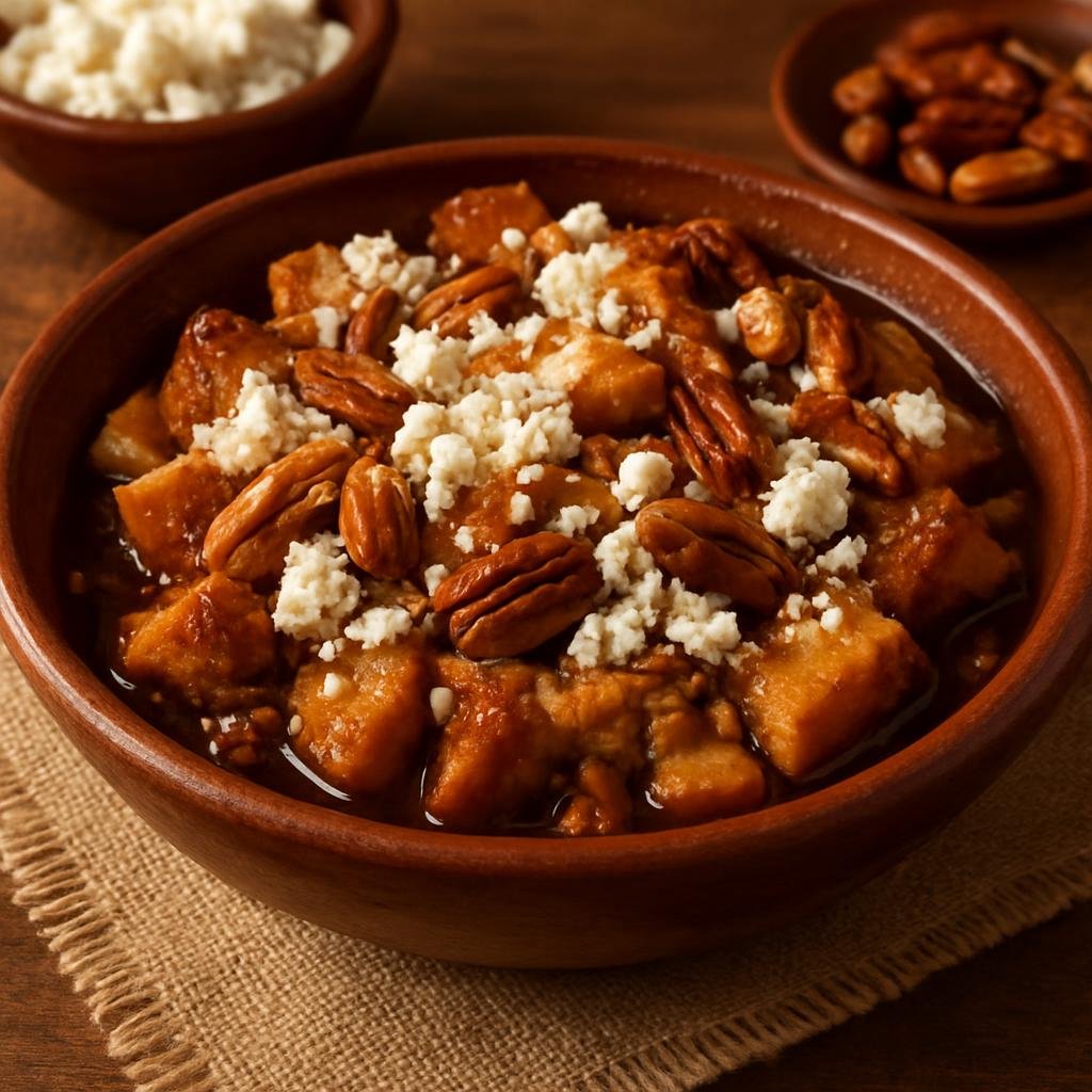 Dessert: Mexico – Tlaxcala (Central Mexico) – Capirotada Tlaxcalteca (Tlaxcala-style Bread Pudding) recipe