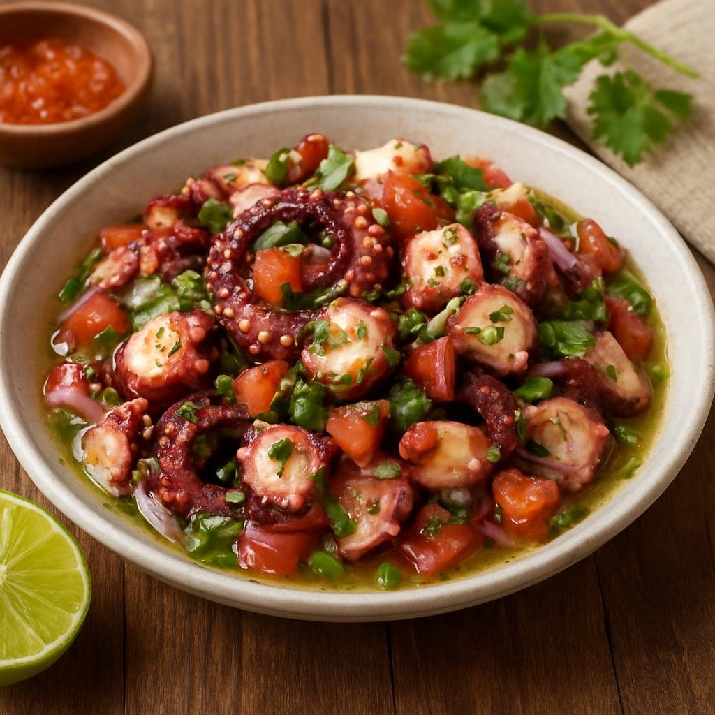 Salad: Mexico – Yucatan Peninsula Mexico – Ensalada de Pulpo recipe