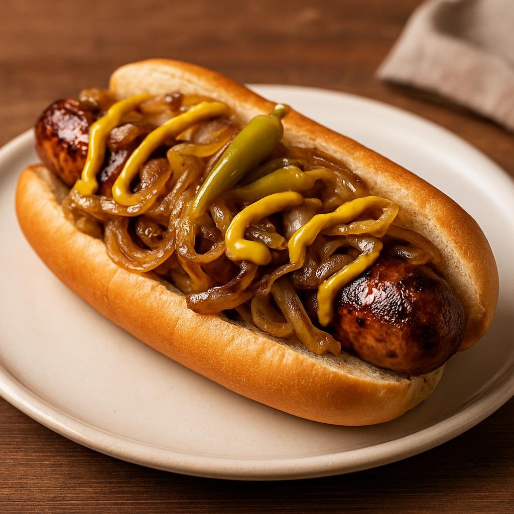 Entree: United States – Midwestern United States (Chicago, Illinois) – Maxwell Street Polish Sausage recipe