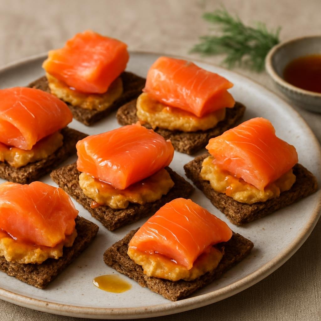 Appetizer: Canada – Nunavut (Northern Canada) – Smoked Arctic Char Bites recipe