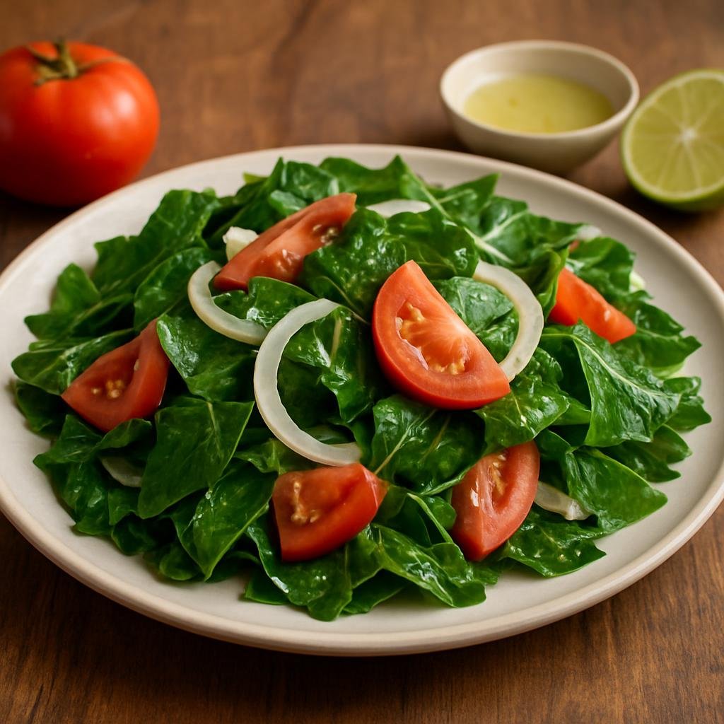 Salad: Mexico – Tabasco – Ensalada de Chaya (Chaya Salad) recipe