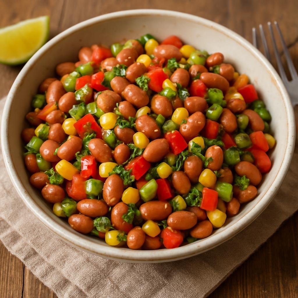 Salad: Mexico – Chihuahua, Northern Mexico – Ensalada de Frijoles (Bean Salad) recipe