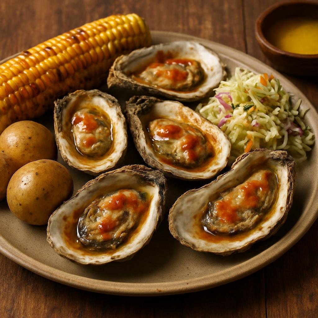 Entree: United States – Virginia – Virginia Oyster Roast recipe