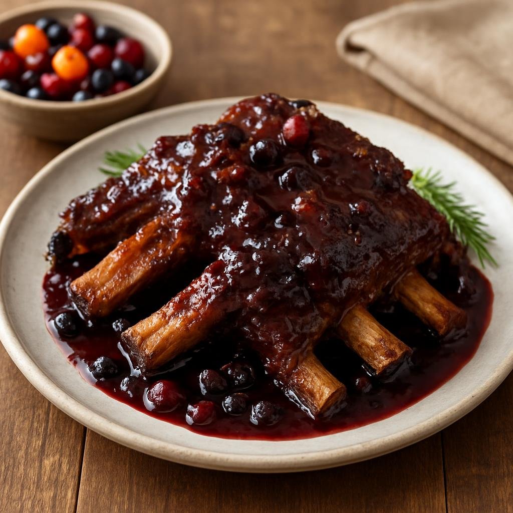 Entree: Canada – Yukon, Northern Canada – Wild Boar Ribs recipe