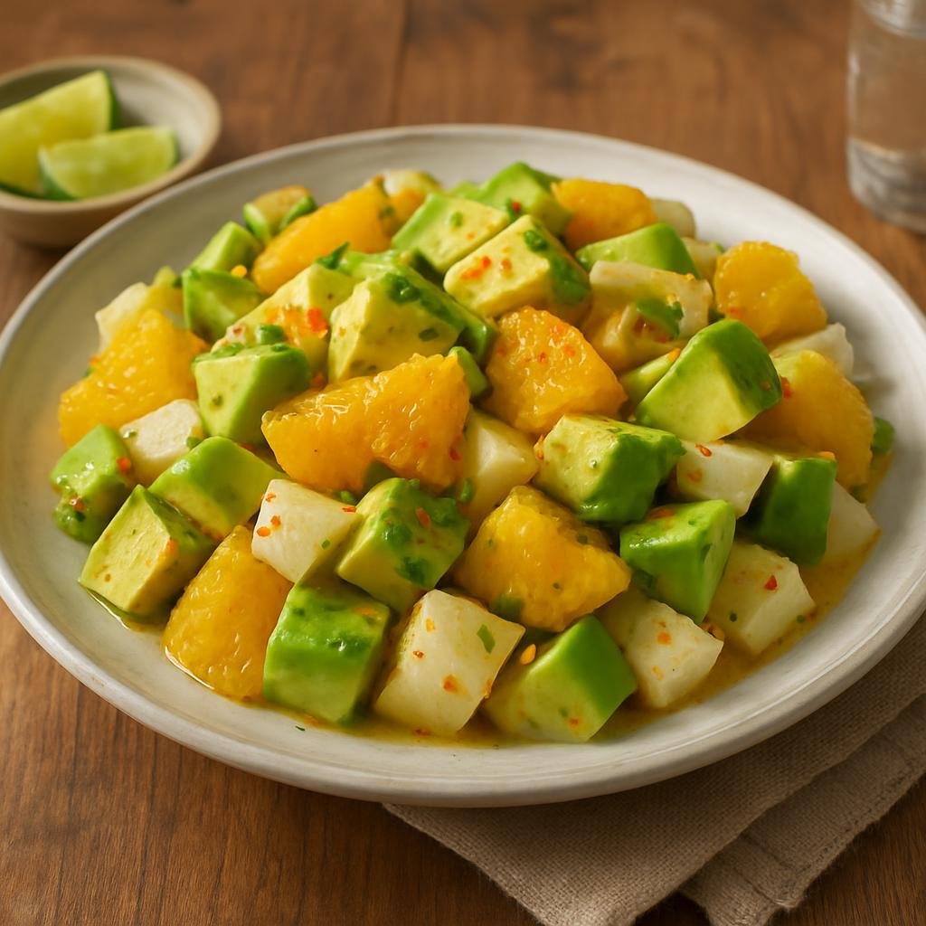 Salad: Mexico – Michoacan – Ensalada de Aguacate y Jícama recipe