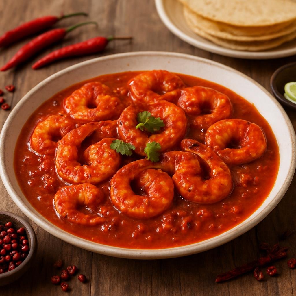 Entree: Mexico – Pacific Coast Mexico (Nayarit) – Camarones a la Diabla recipe