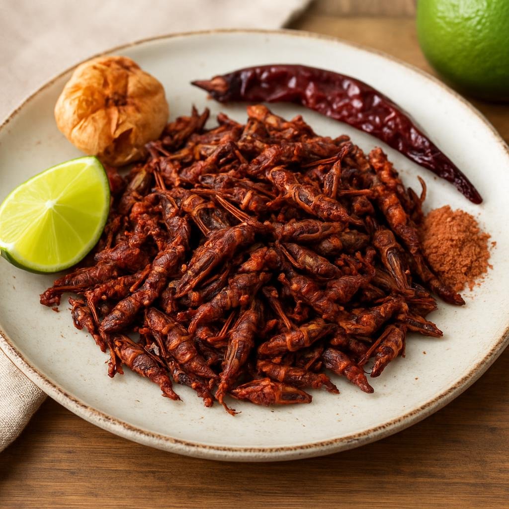 Appetizer: Mexico – Oaxaca – Chapulines (Grasshoppers) recipe