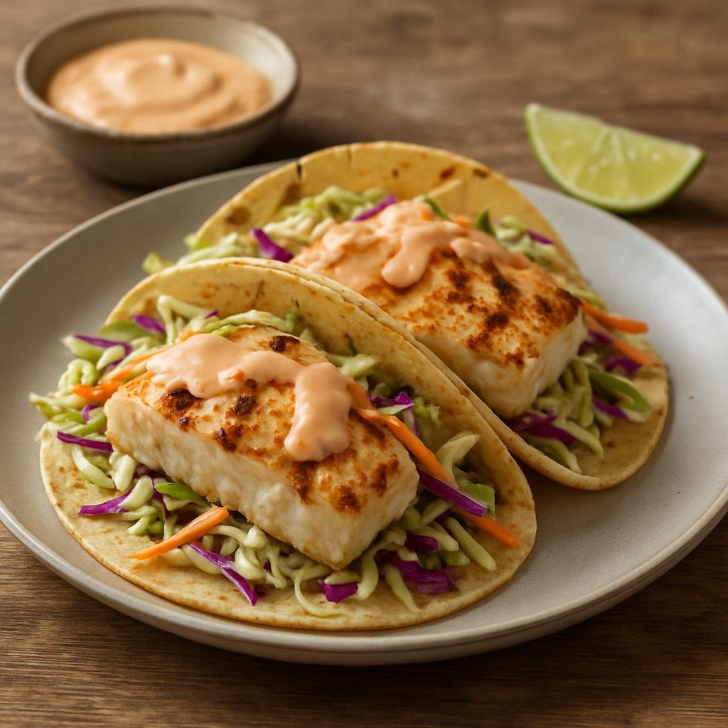 Entree: United States – Alaska Cuisine – Halibut Tacos recipe