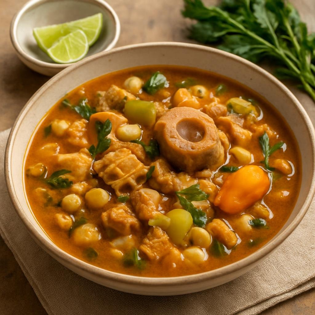 Entree: Mexico – Campeche, Yucatan Peninsula Mexico – Mondongo a la Campechana (Campeche-style Tripe Stew) recipe