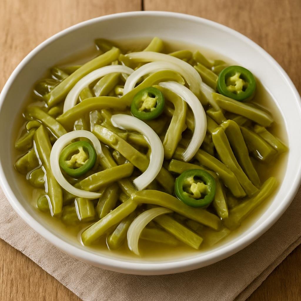 Side Dish: Mexico – Guanajuato, Bajio Mexico – Nopalitos en Escabeche recipe