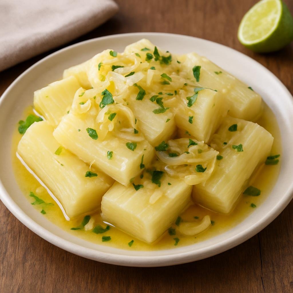 Side Dish: United States – Puerto Rico – Yuca al Mojo recipe
