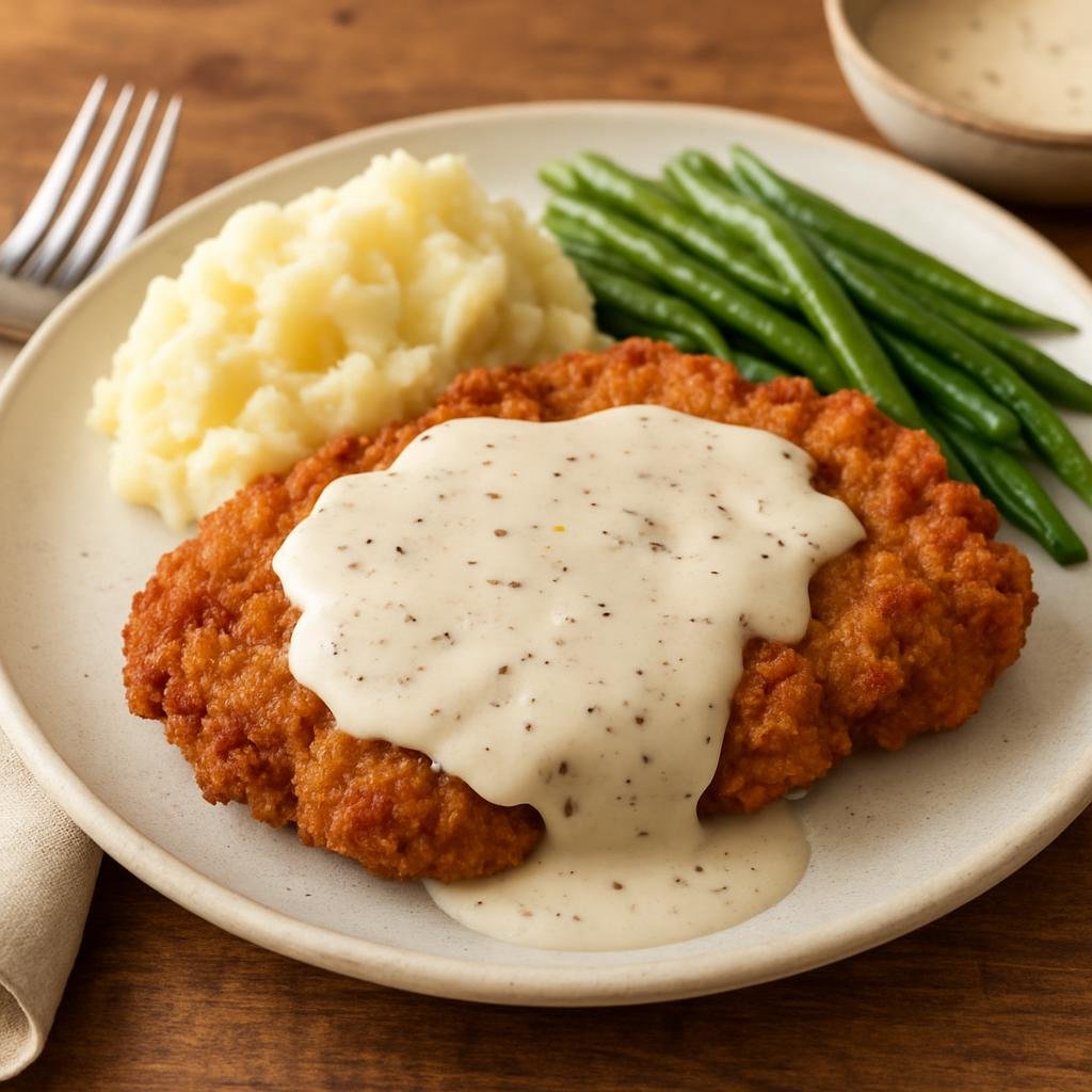 Entree: United States – Texas Cuisine – Chicken-Fried Steak recipe