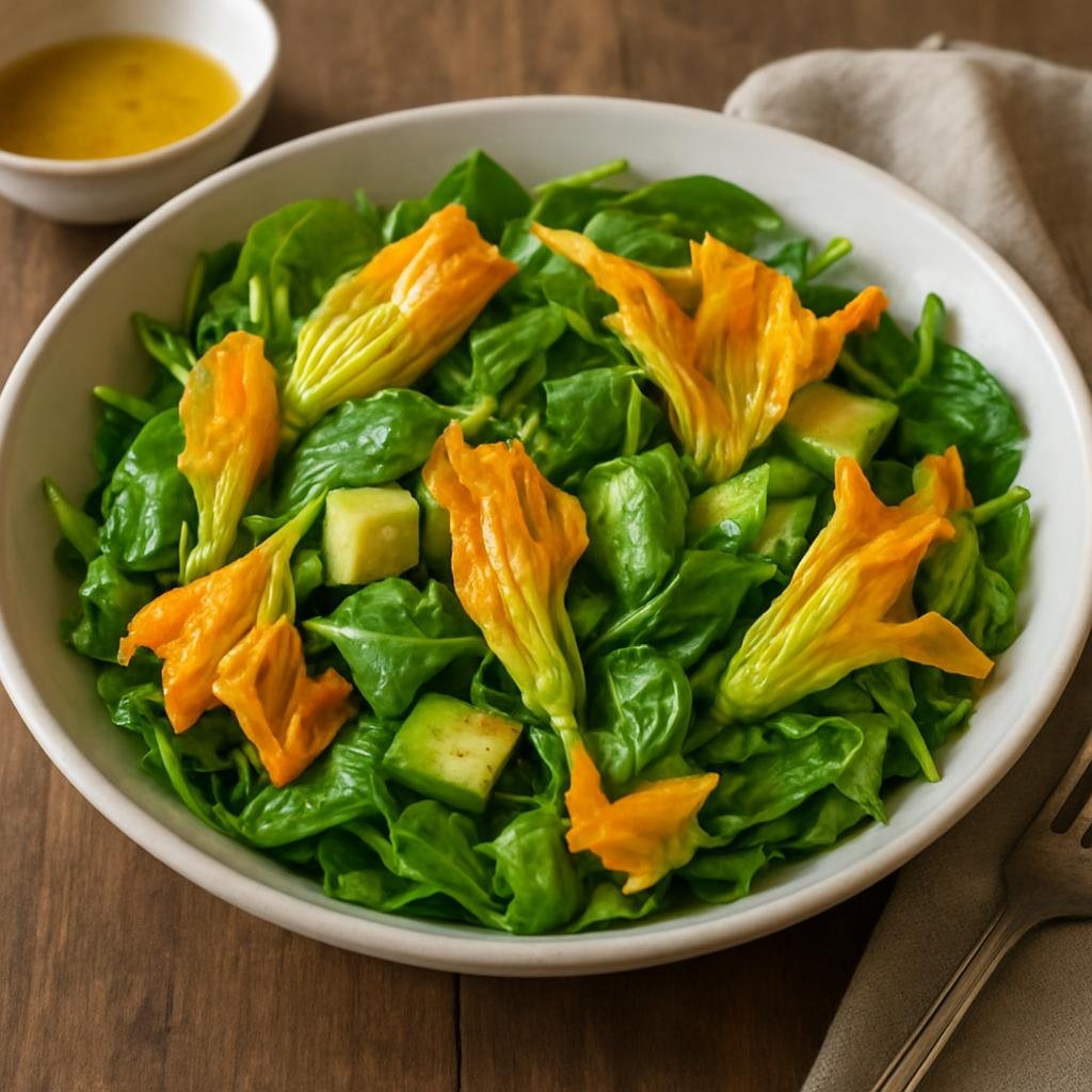 Salad: Mexico – Morelos (Central Mexico) – Ensalada de Flor de Calabaza (Squash Blossom Salad) recipe