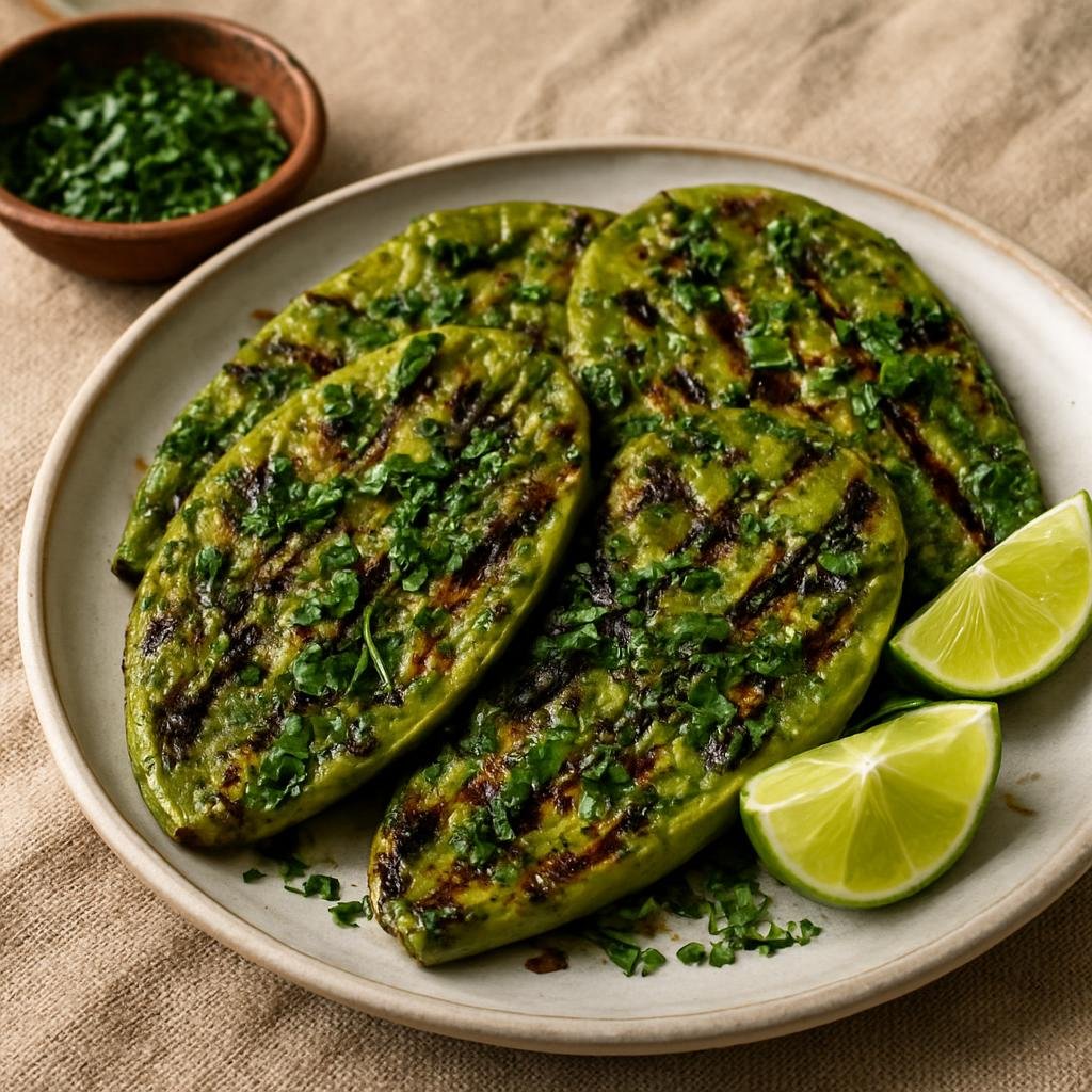 Side Dish: Mexico – Mexico State – Nopales Asados (Grilled Cactus Pads) recipe
