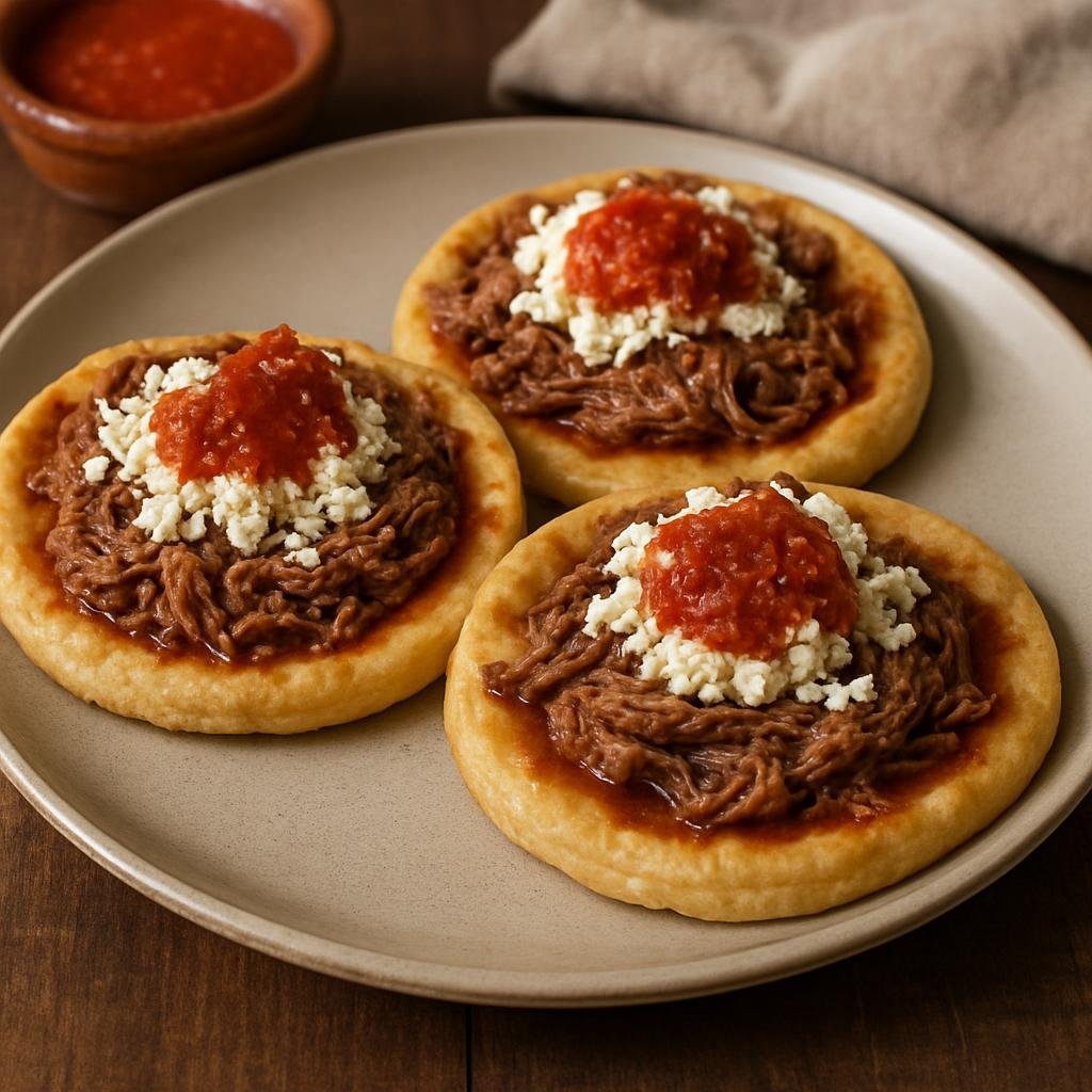 Appetizer: Mexico – Northern Mexico / Coahuila – Sopes Coahuilenses (Coahuila-style Sopes) recipe