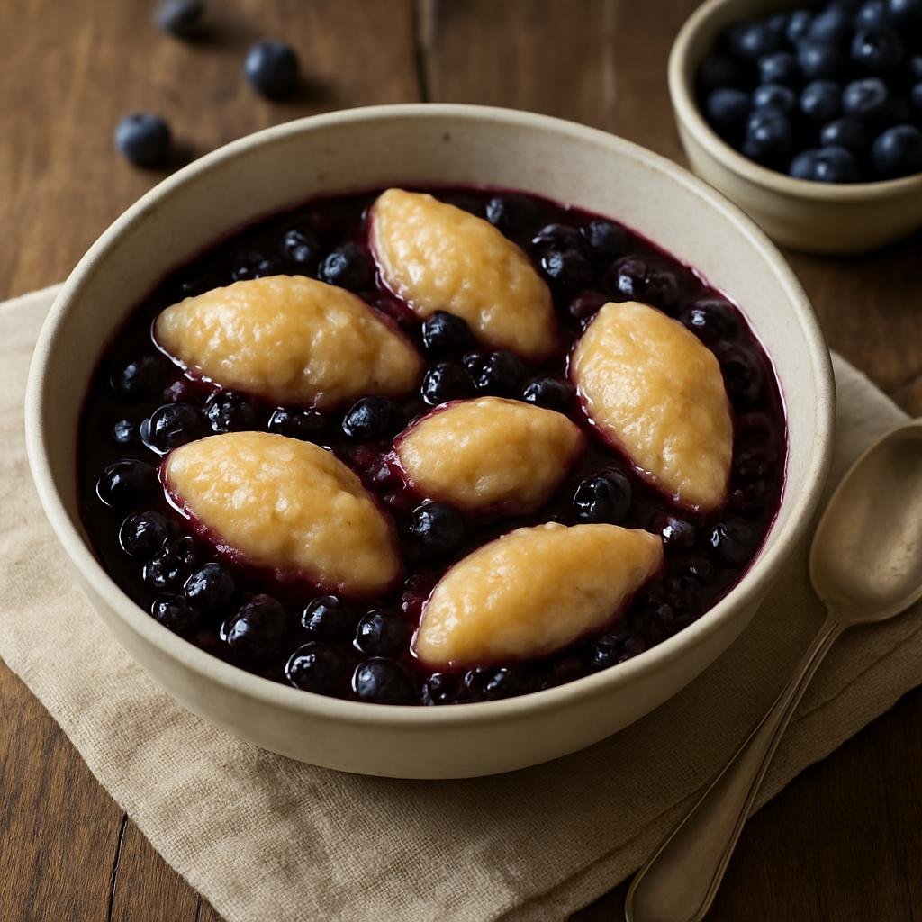 Dessert: Canada – New Brunswick, Atlantic Canada – Blueberry Grunt recipe