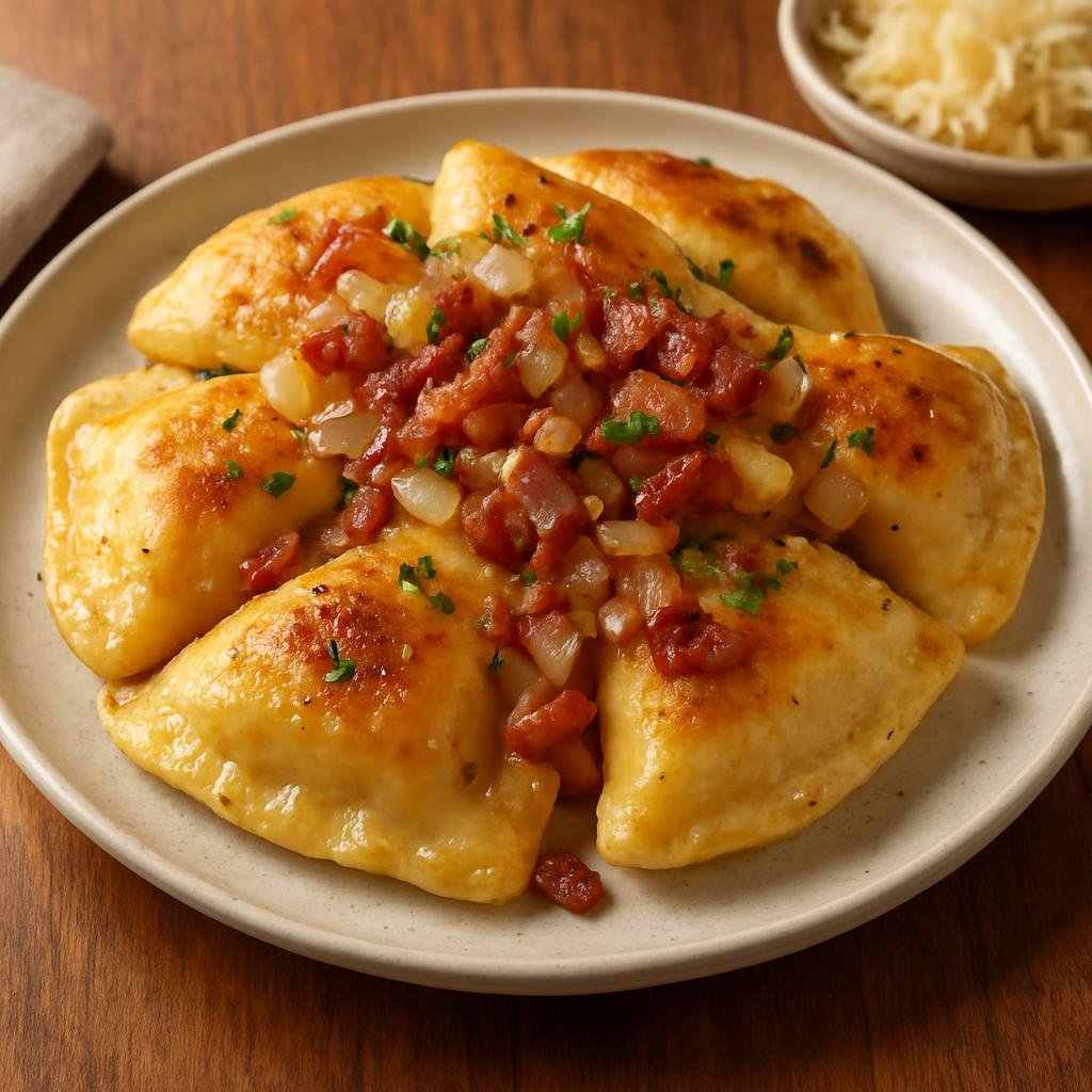 Entree: United States – Mid-Atlantic United States (Pittsburgh, Pennsylvania) – Pittsburgh Pierogi recipe