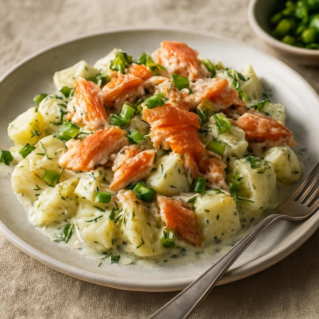 Salad: Canada – Northern Canada (Northwest Territories) – Smoked Fish and Potato Salad recipe