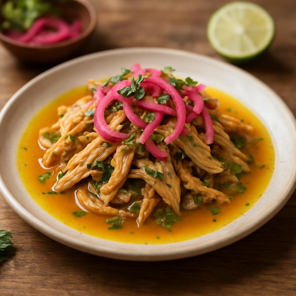 Entree: Mexico – Yucatan Peninsula Mexico – Pavo en Escabeche Oriental (Oriental-style Pickled Turkey) recipe