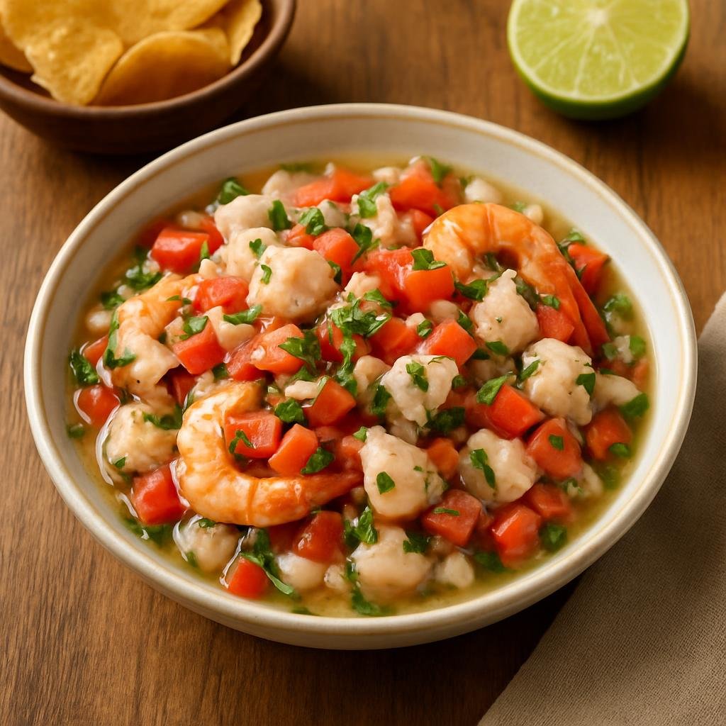 Appetizer: Mexico – Veracruz (Gulf Coast Mexico) – Ceviche Veracruzano recipe