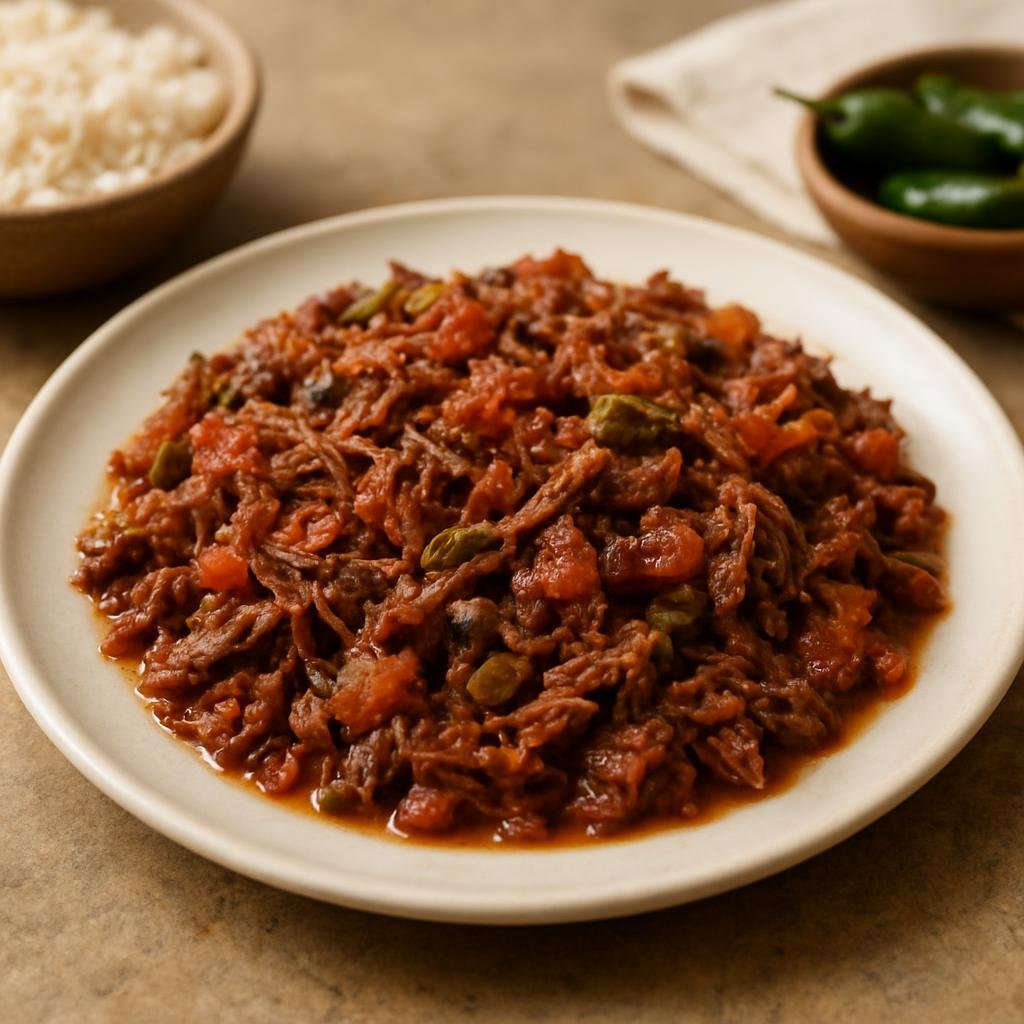 Entree: Mexico – Sinaloa (Pacific Coast Mexico) – Machaca Sinaloense (Sinaloa-style Dried Beef Hash) recipe