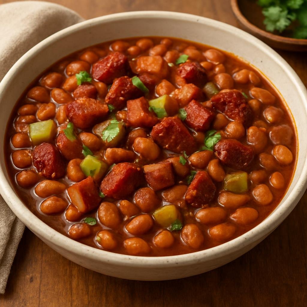 Side Dish: Mexico – San Luis Potosi, Bajio Mexico – Frijoles Charros Potosinos (Potosi Charro Beans) recipe