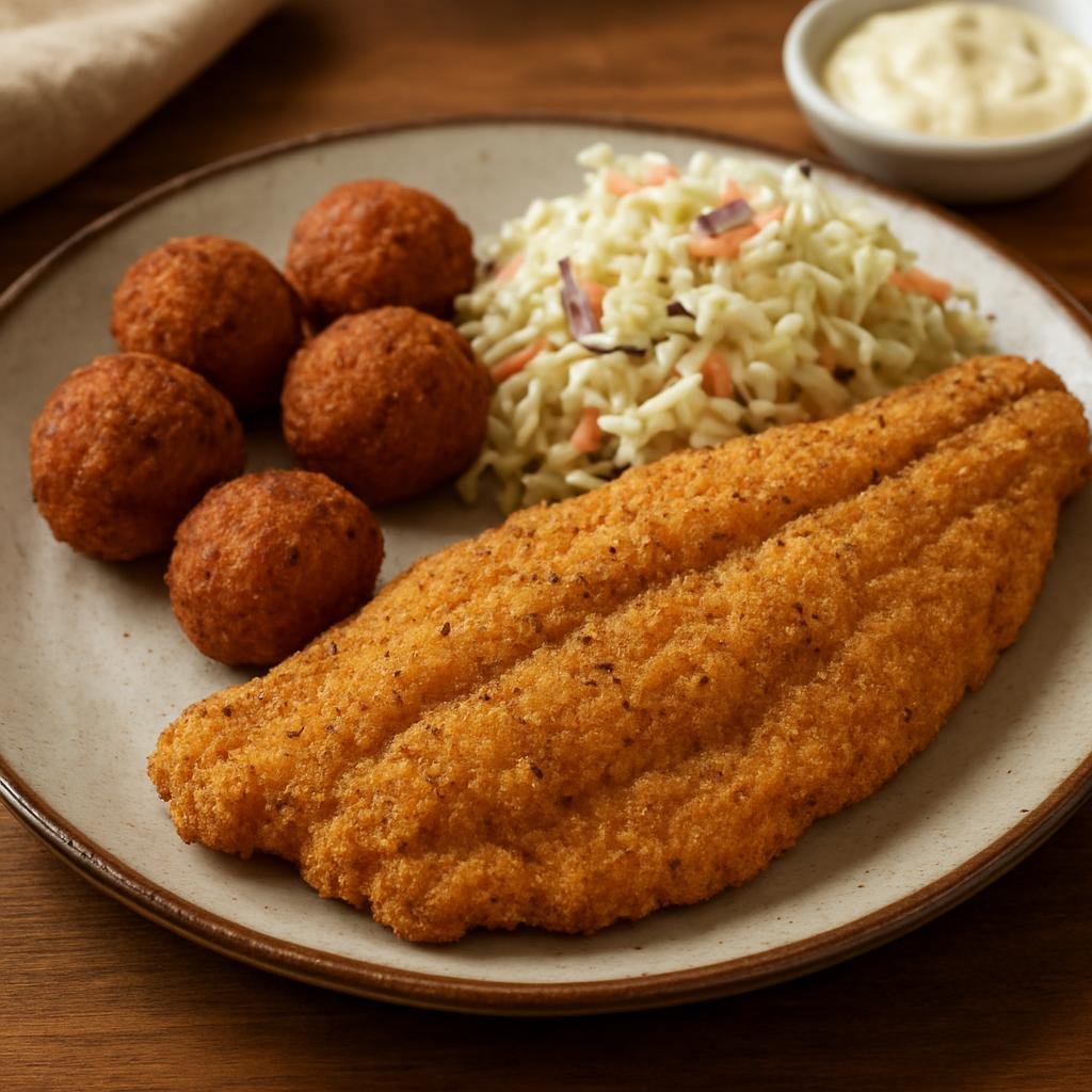 Entree: United States – Georgia (Southern United States) – Georgia Fried Catfish recipe