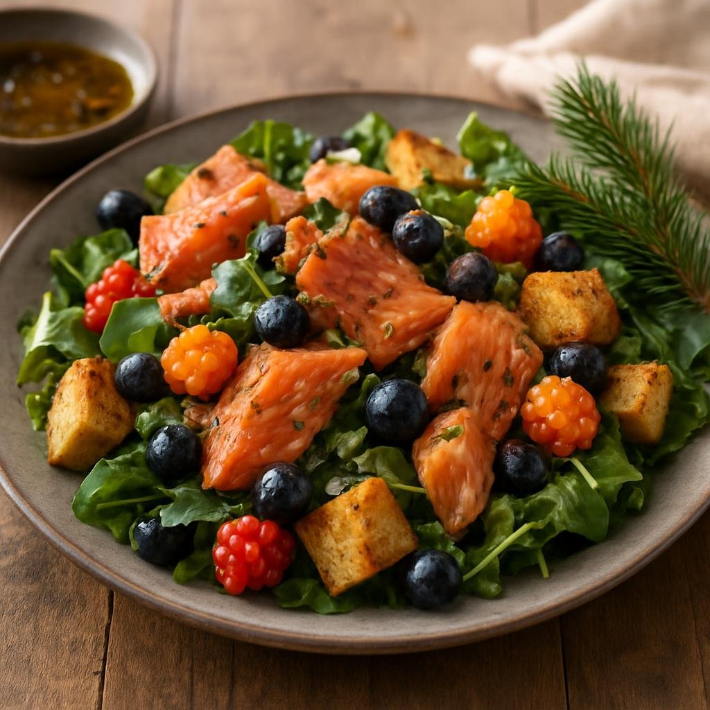 Salad: United States – Alaska – Alaskan Smoked Salmon Salad recipe