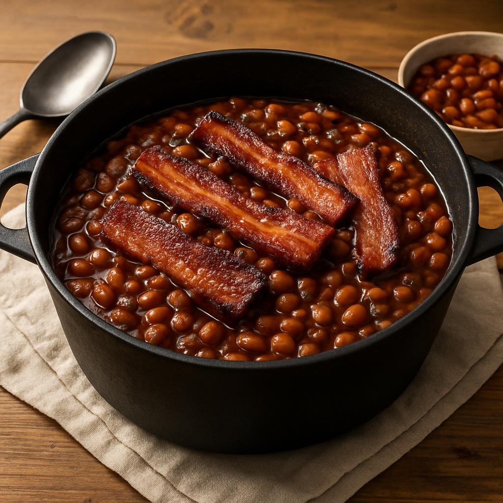 Side Dish: United States – Idaho (Pacific Northwest) – Dutch Oven Baked Beans recipe
