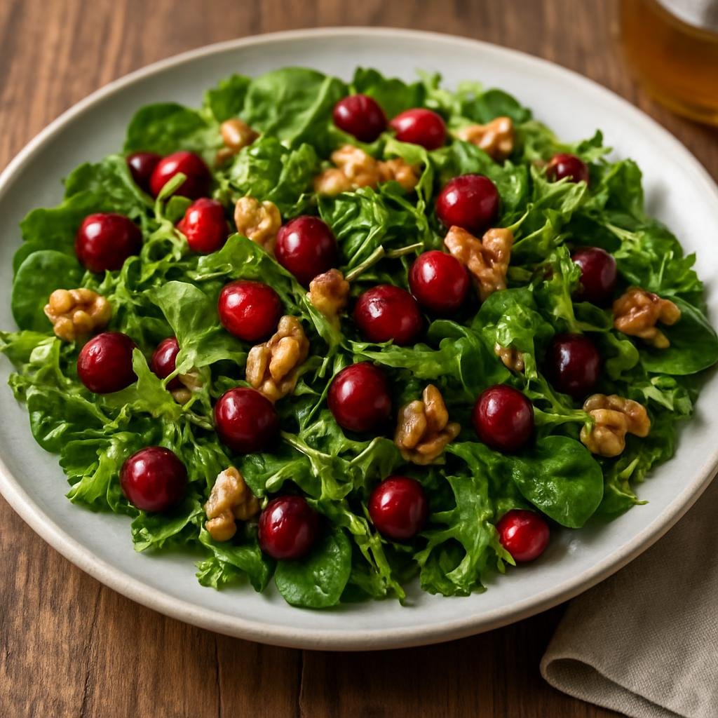Salad: United States – New England – Cranberry Walnut Salad recipe