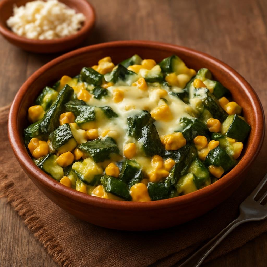 Side Dish: Mexico – Sonora, Northern Mexico – Calabacitas con Queso (Zucchini with Cheese) recipe