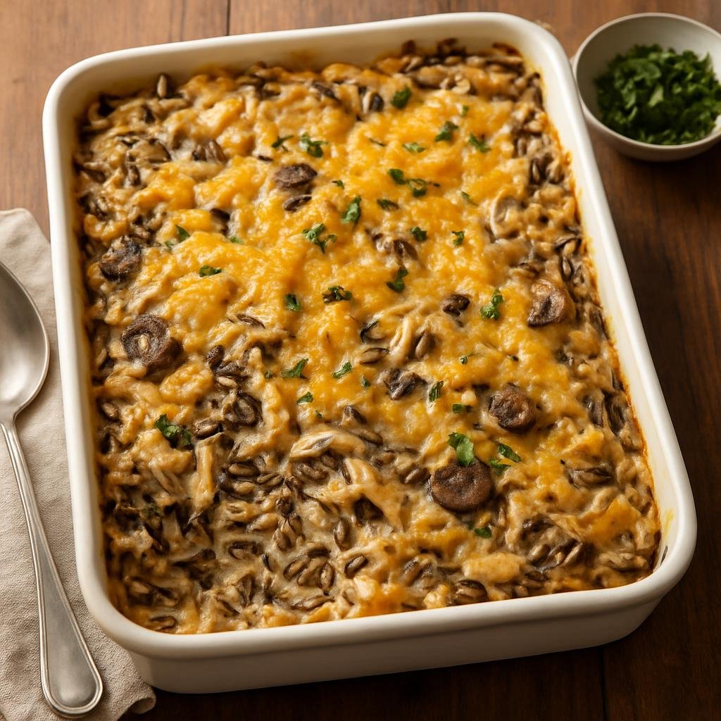 Entree: United States – Upper Midwest (Minnesota) – Minnesota Wild Rice Casserole recipe