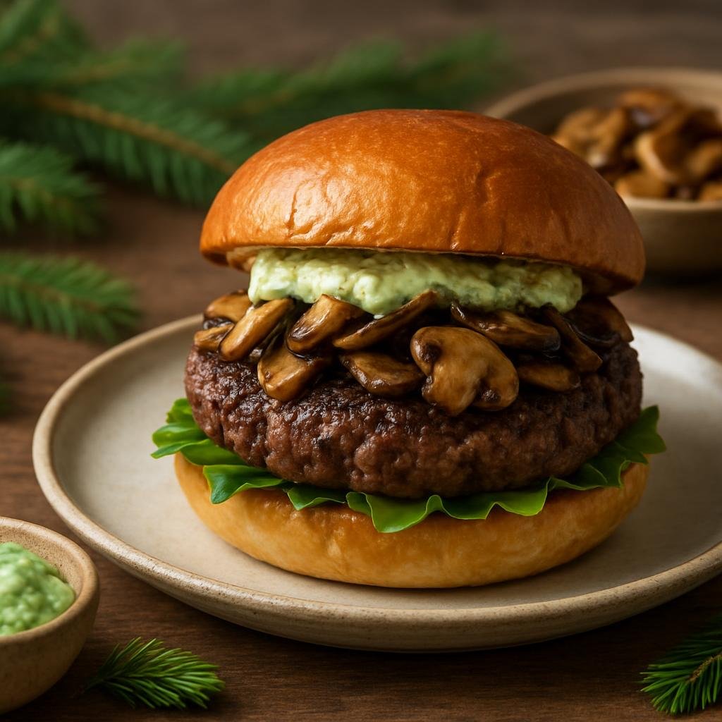 Entree: Canada – Yukon – Bison Burger recipe