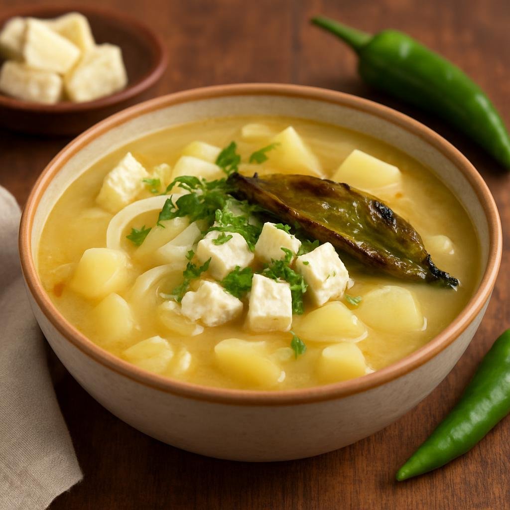 Entree: Mexico – Sonora (Northern Mexico) – Caldo de Queso (Cheese Soup) recipe