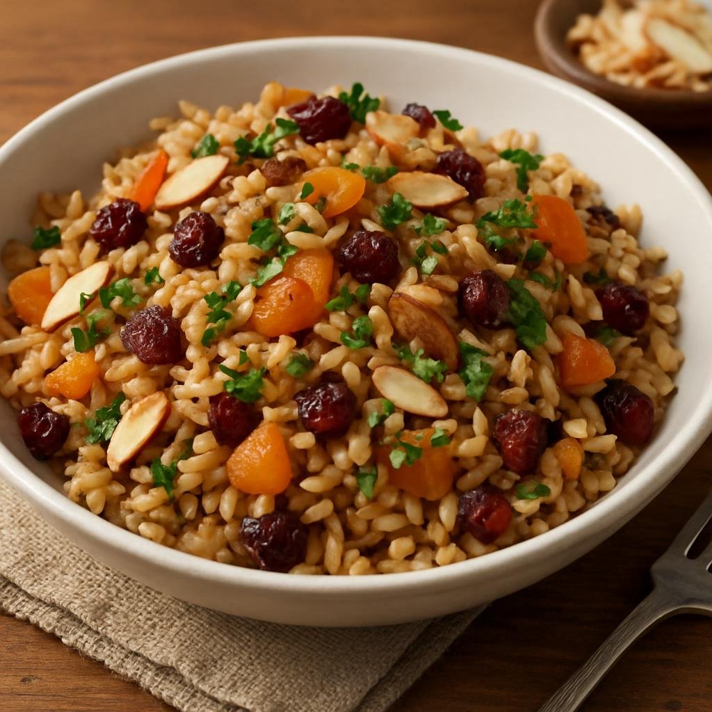 Side Dish: United States – California Cuisine – Brown Rice Pilaf recipe