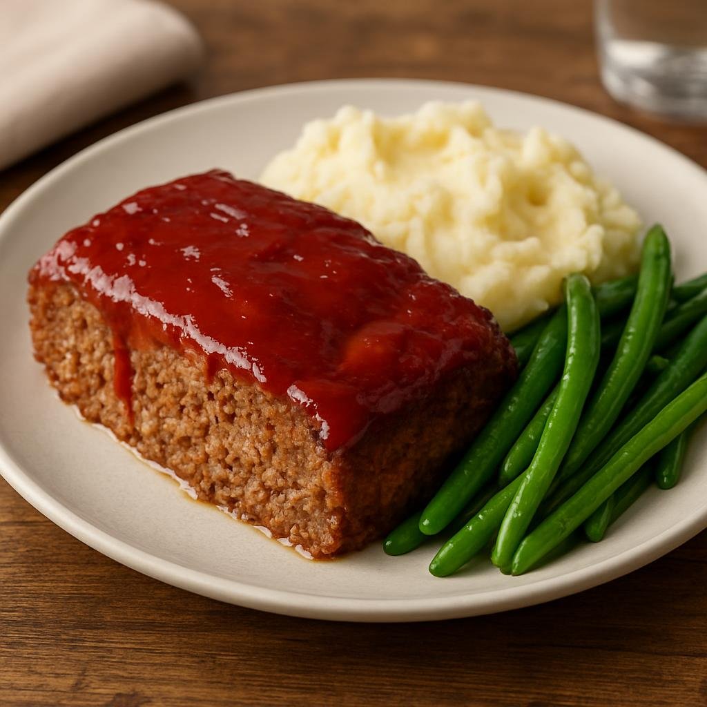 Entree: United States – Midwestern United States — Iowa – Iowa Meatloaf recipe