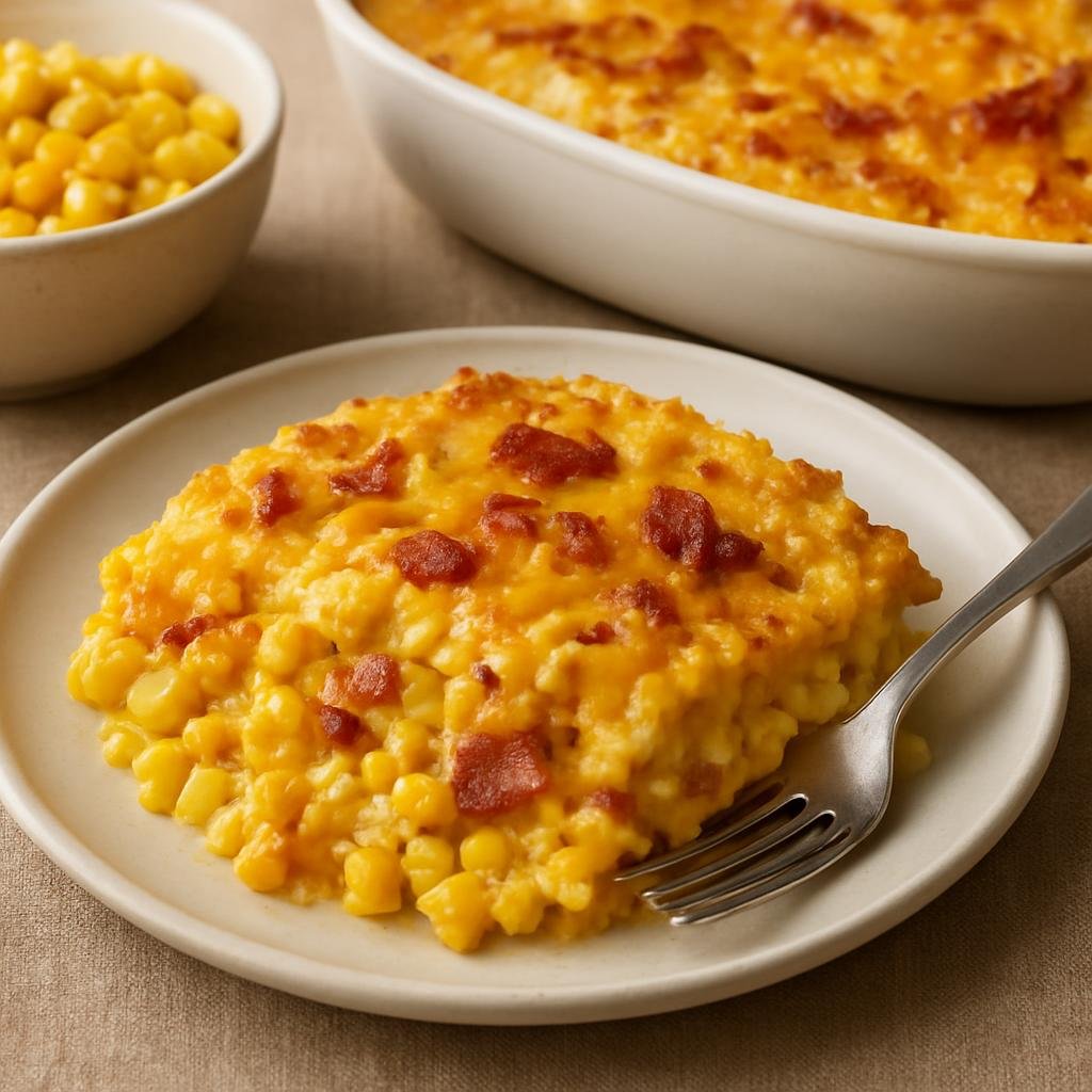 Side Dish: United States – Iowa – Iowa Corn Casserole recipe
