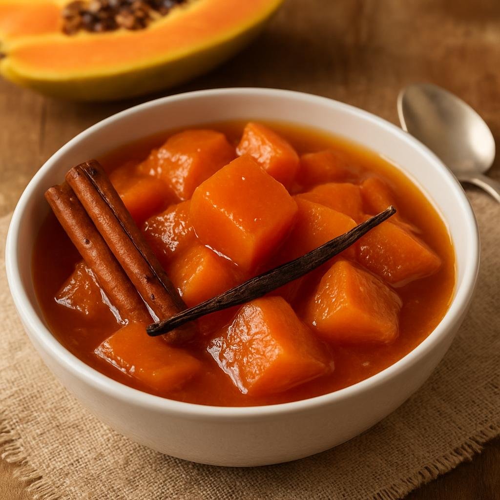 Dessert: Mexico – Tabasco (Gulf Coast Mexico) – Dulce de Papaya recipe