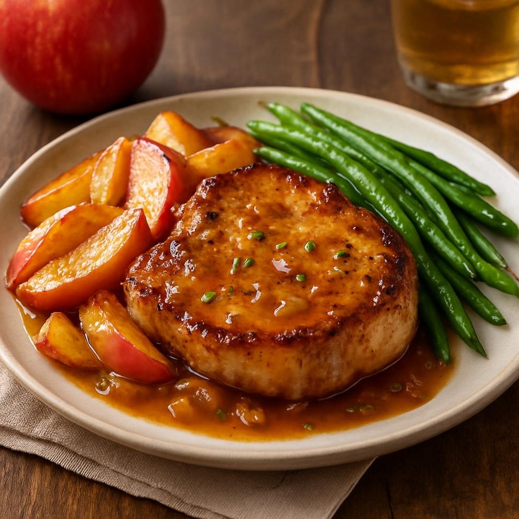 Entree: United States – Washington (Pacific Northwest) – Washington Apple Pork Chops recipe