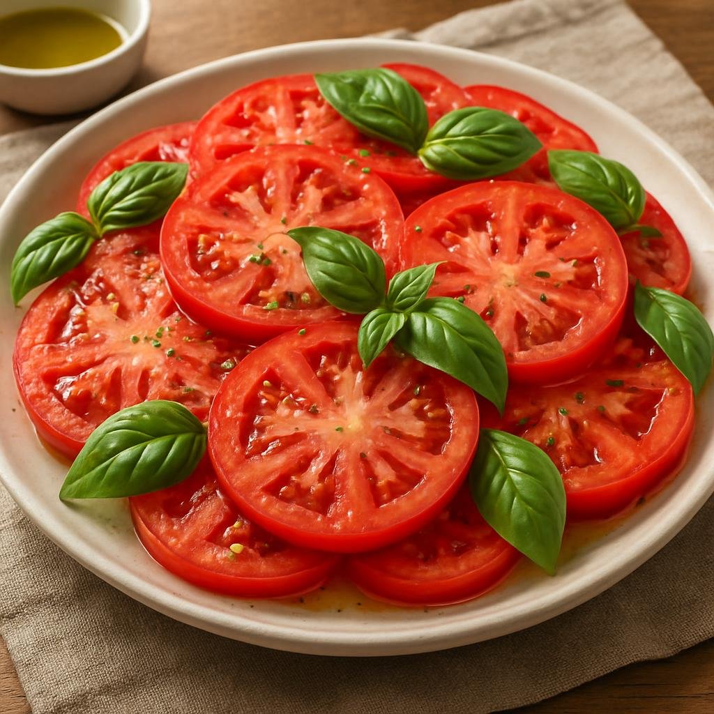 Salad: United States – New Jersey (Mid-Atlantic United States) – Jersey Tomato Salad recipe