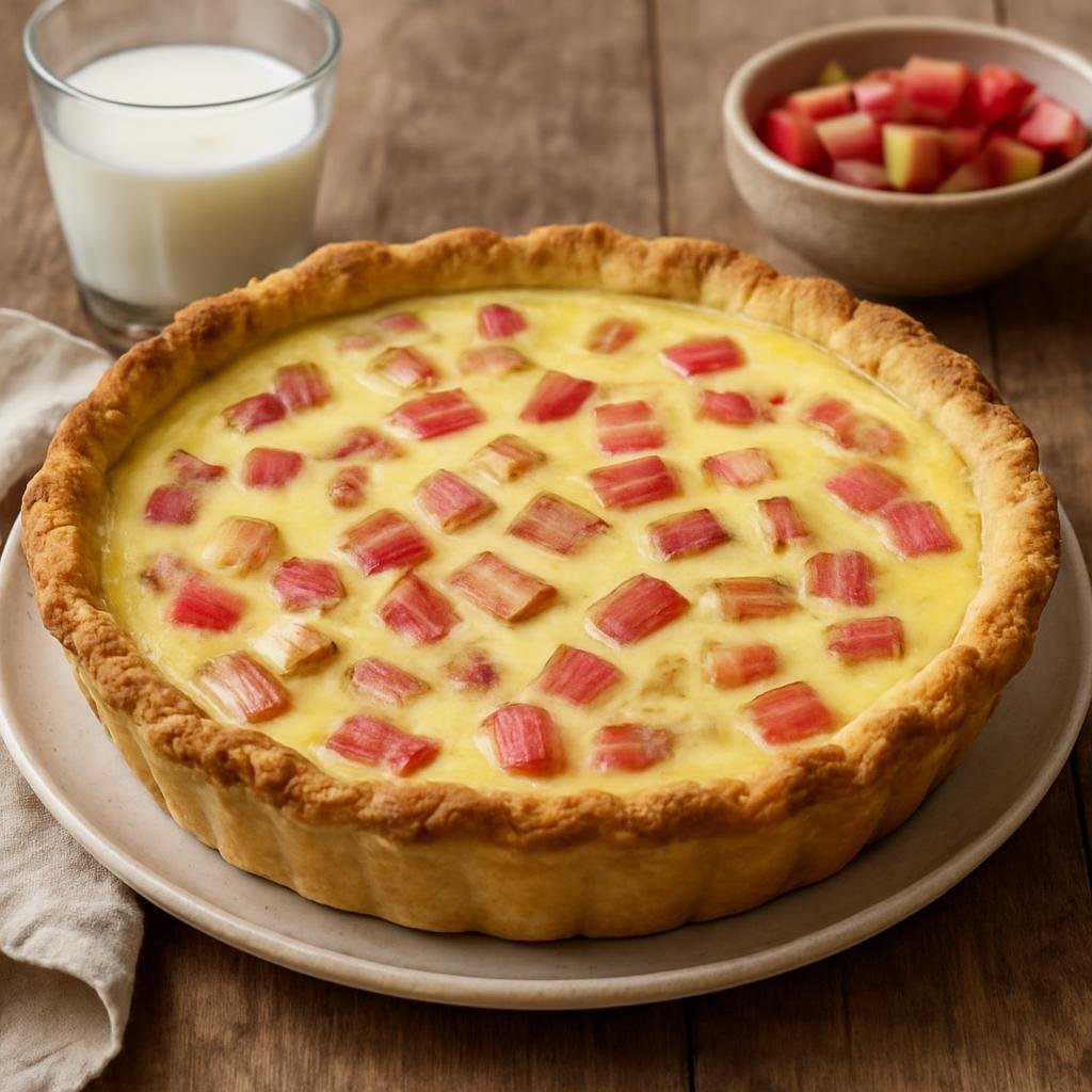 Dessert: Canada – Prince Edward Island, Atlantic Canada – PEI Rhubarb Custard Pie recipe