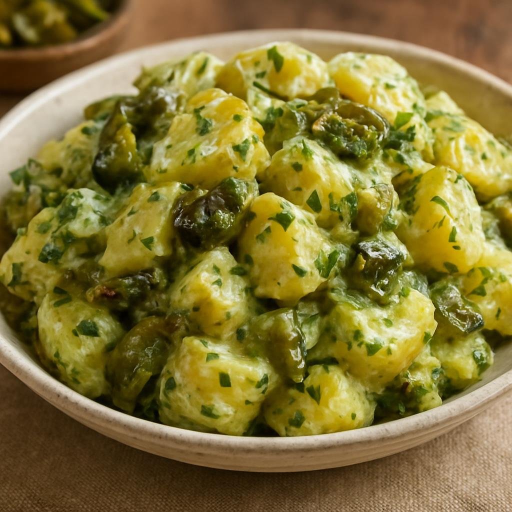 Salad: United States – New Mexico, Southwestern United States – New Mexico Green Chile Potato Salad recipe