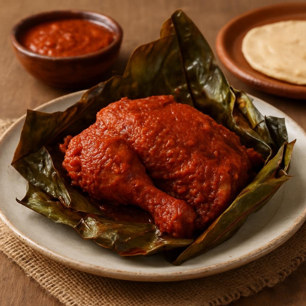 Entree: Mexico – Puebla (Central Mexico) – Mixiotes de Pollo recipe