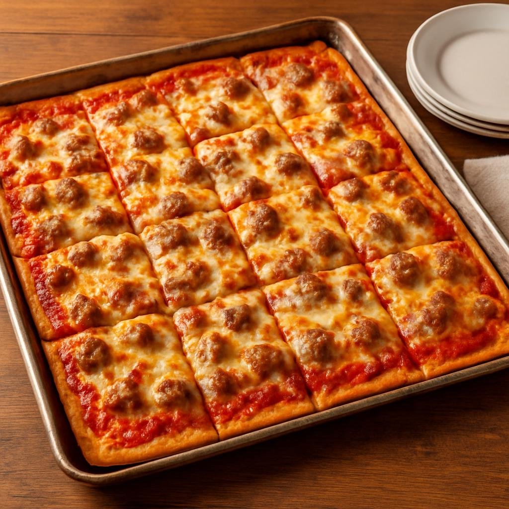 Entree: United States – Wisconsin — Upper Midwest – Milwaukee-Style Pizza recipe