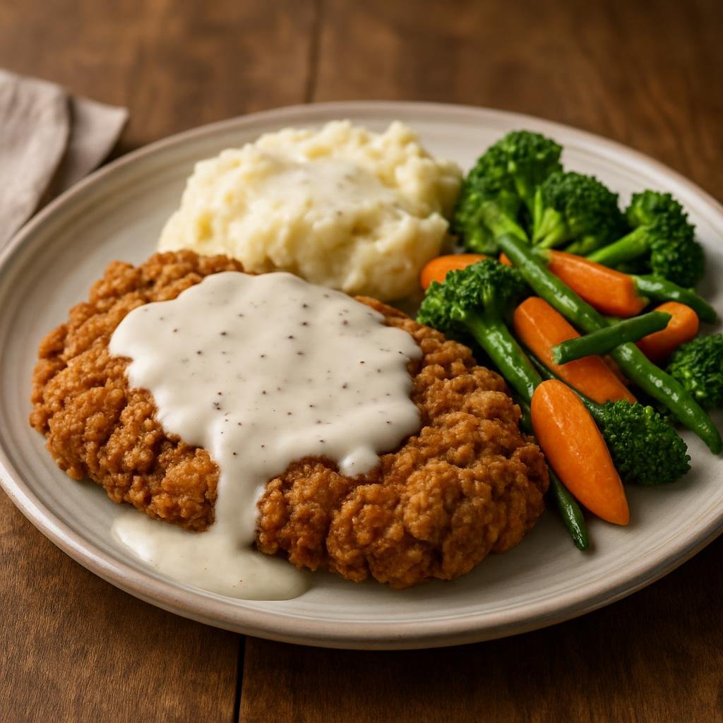 Entree: United States – Southern Plains United States (Oklahoma) – Chicken Fried Steak recipe