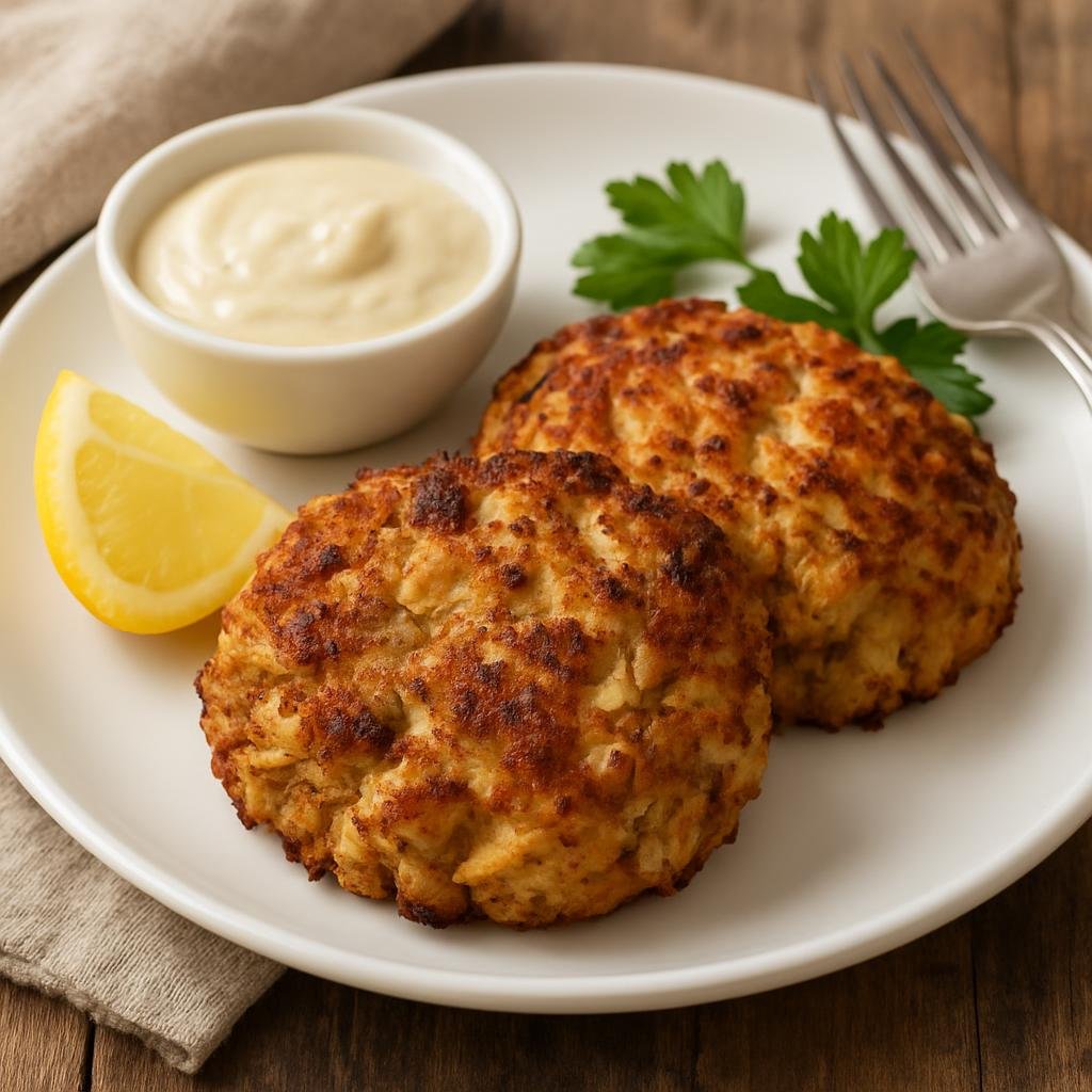Entree: United States – National Capital Region (District of Columbia) – Maryland Blue Crab Cakes recipe