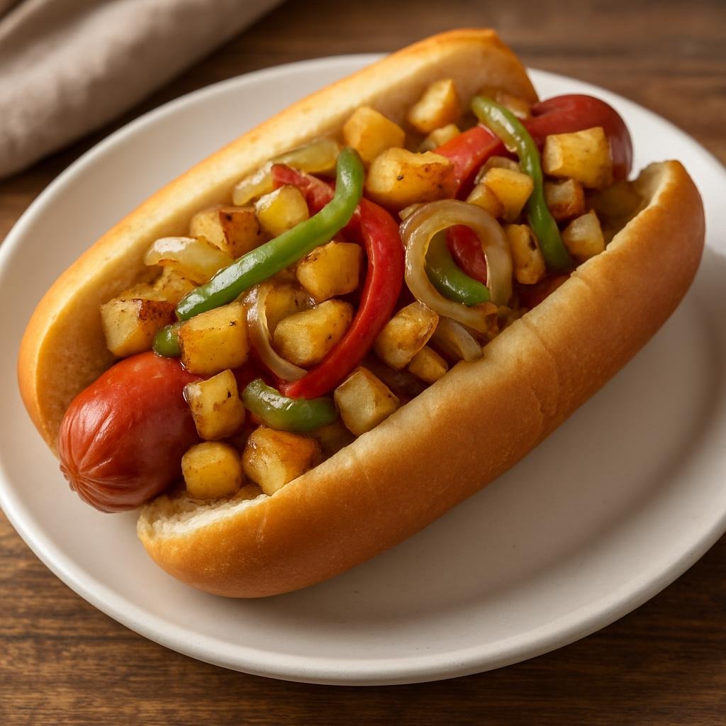 Entree: United States – New Jersey (Mid-Atlantic United States) – New Jersey Italian Hot Dog recipe
